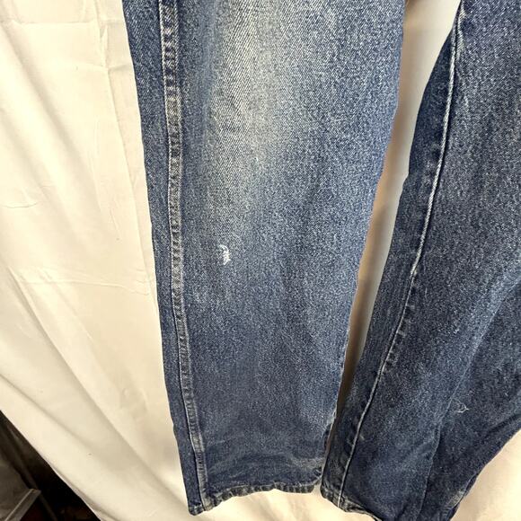 Distressed Jeans Rustler 42x32 men's pants blue denim Made in Mexico - Picture 9 of 16